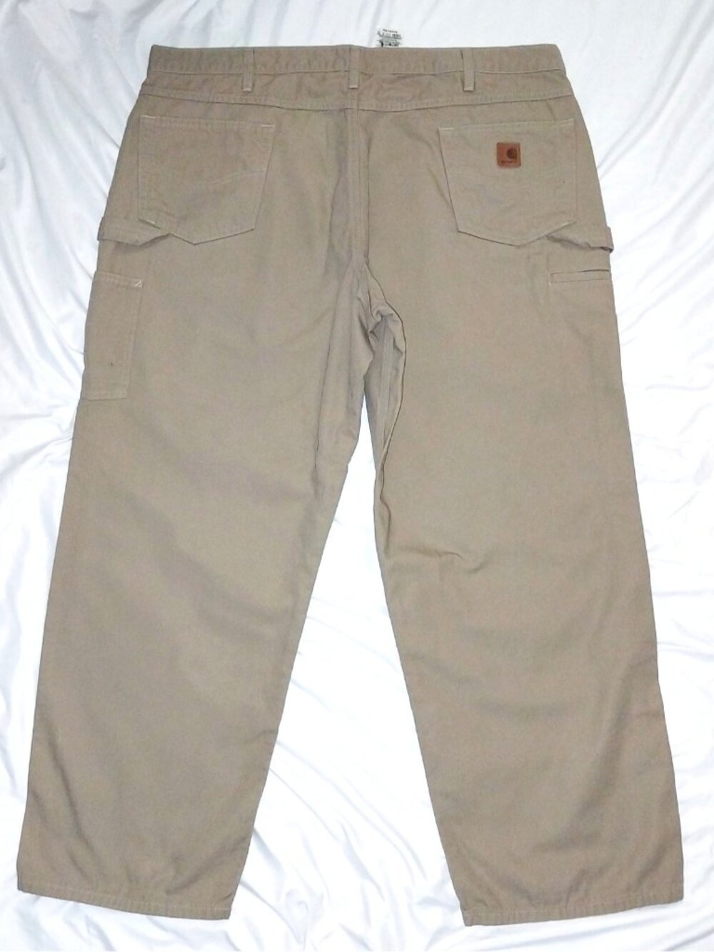 Carhartt Pants Carpenter Canvas Loose Fit Khaki Beige 44x30